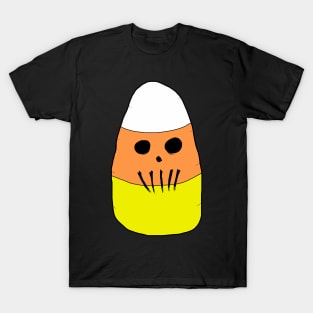 Candy Corn Skull Face T-Shirt